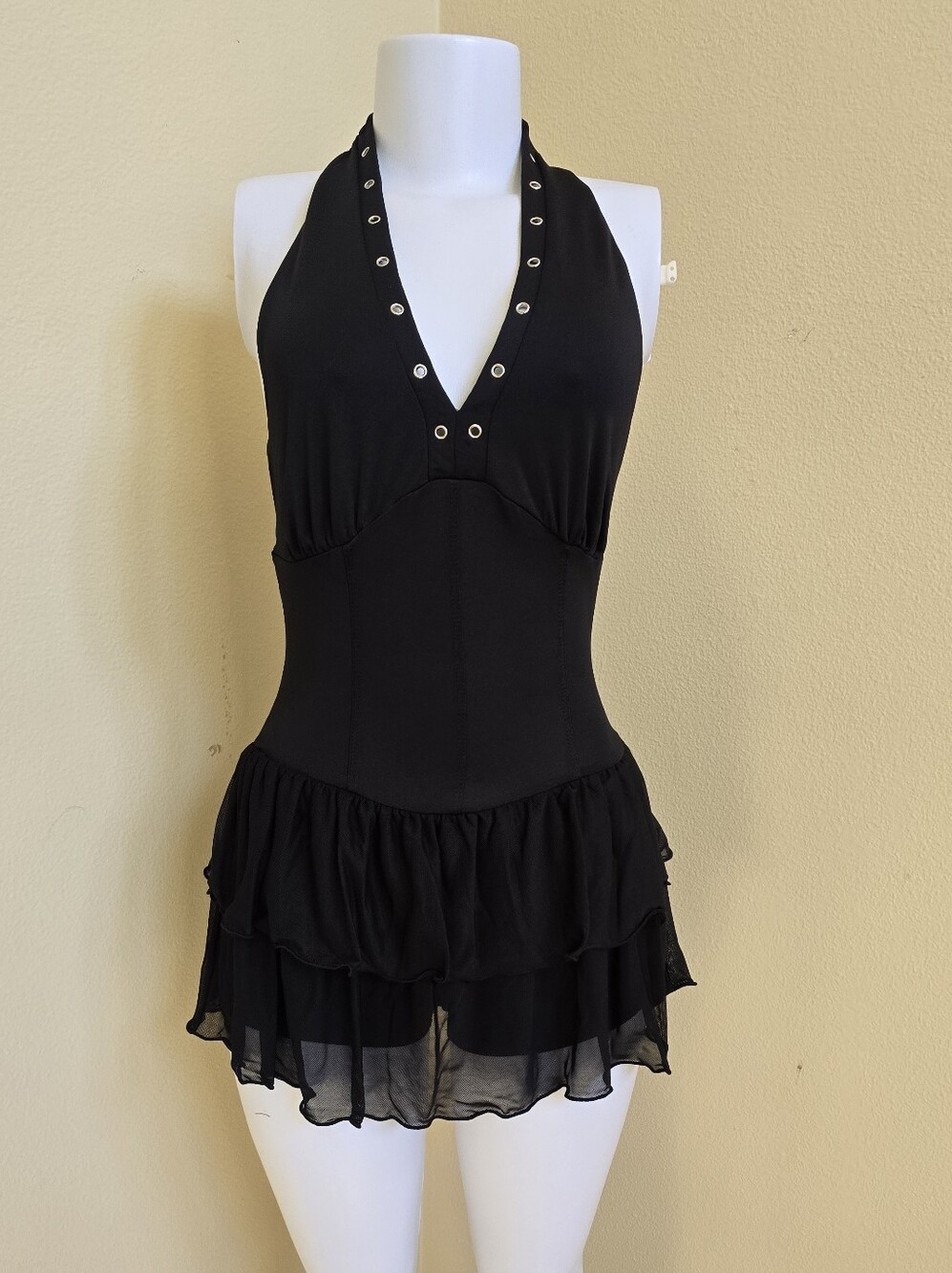 Black Mini Dress with Built-In Short Liner